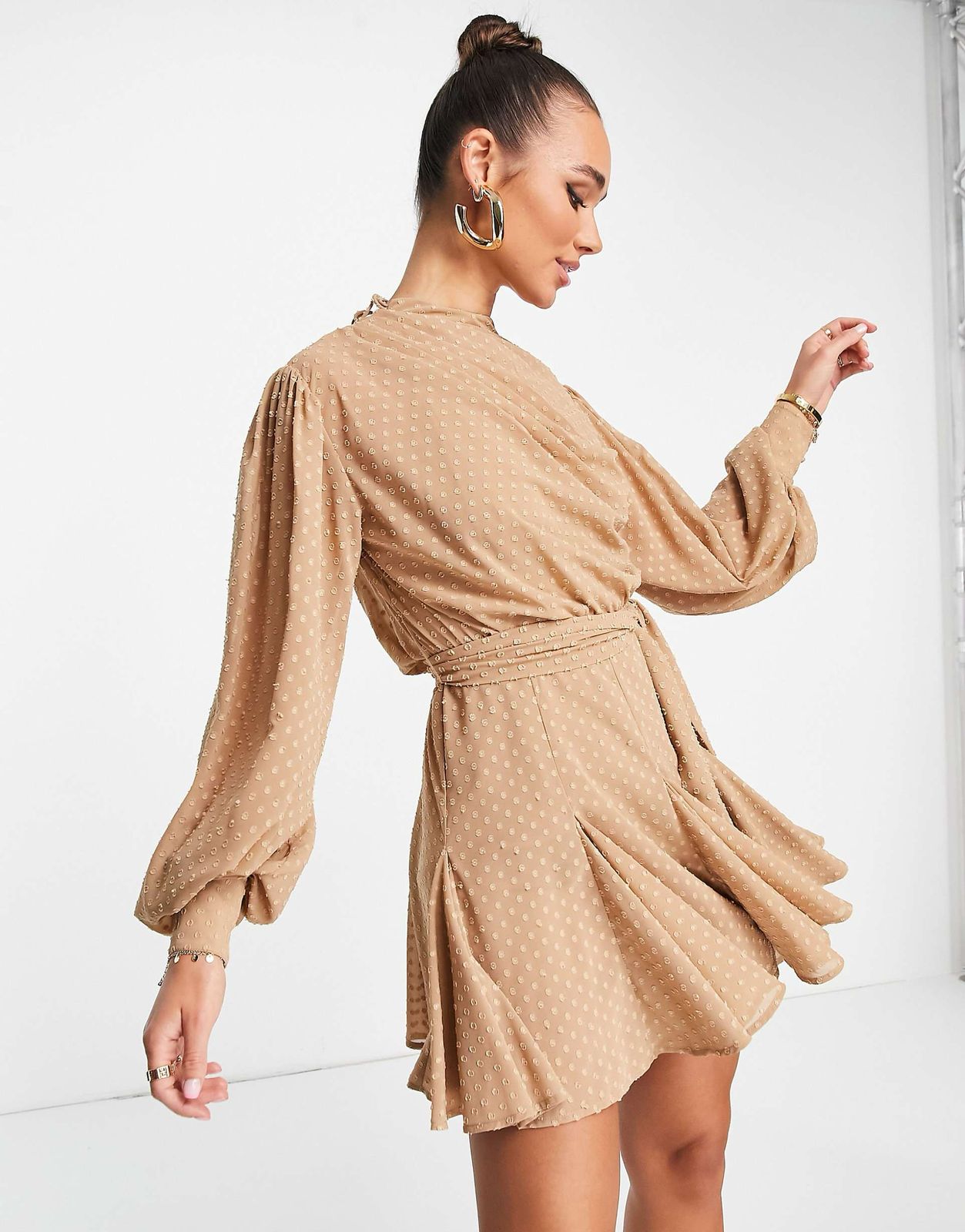 Brown Short Dress