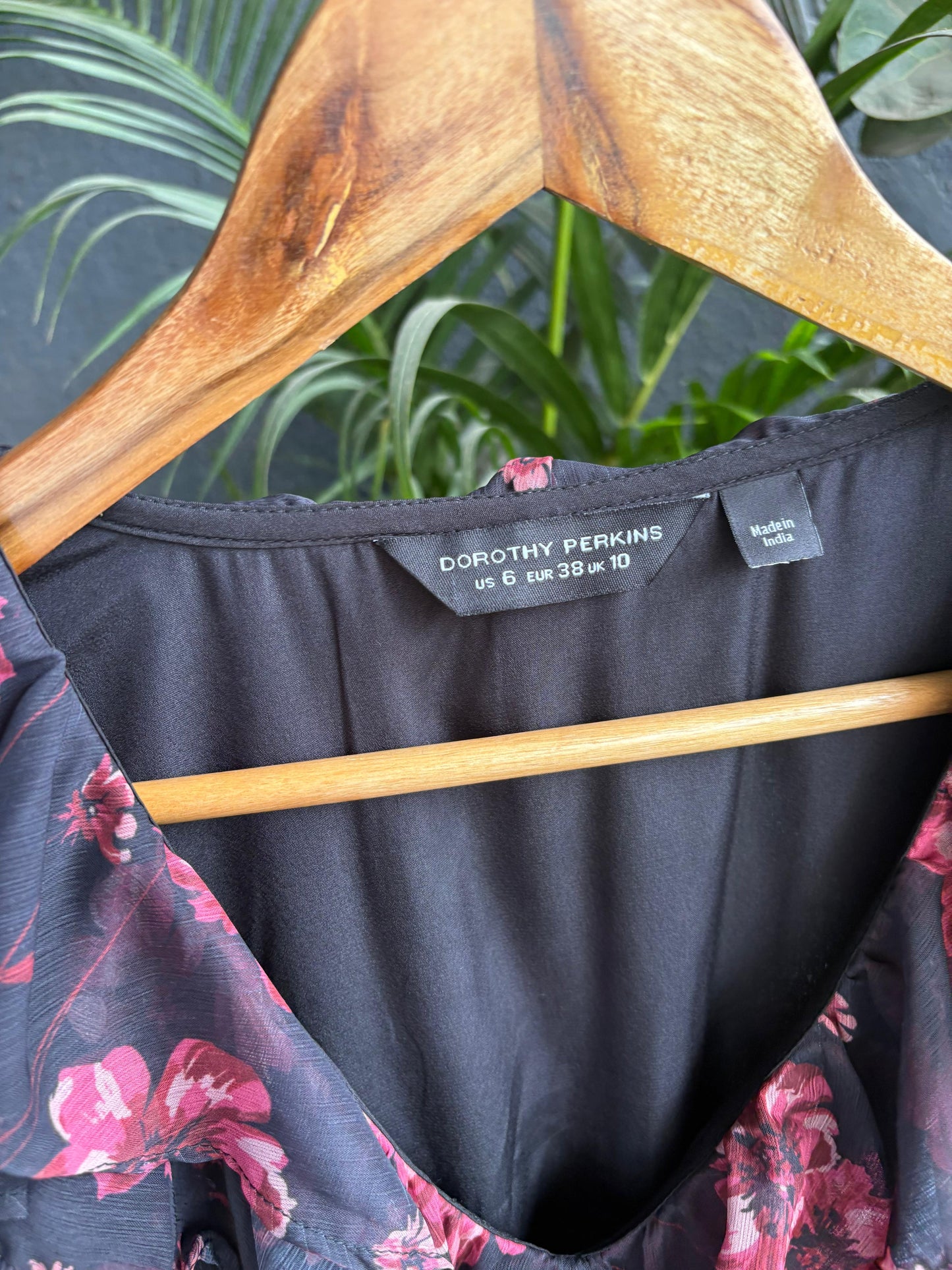 Maroon Floral Dress