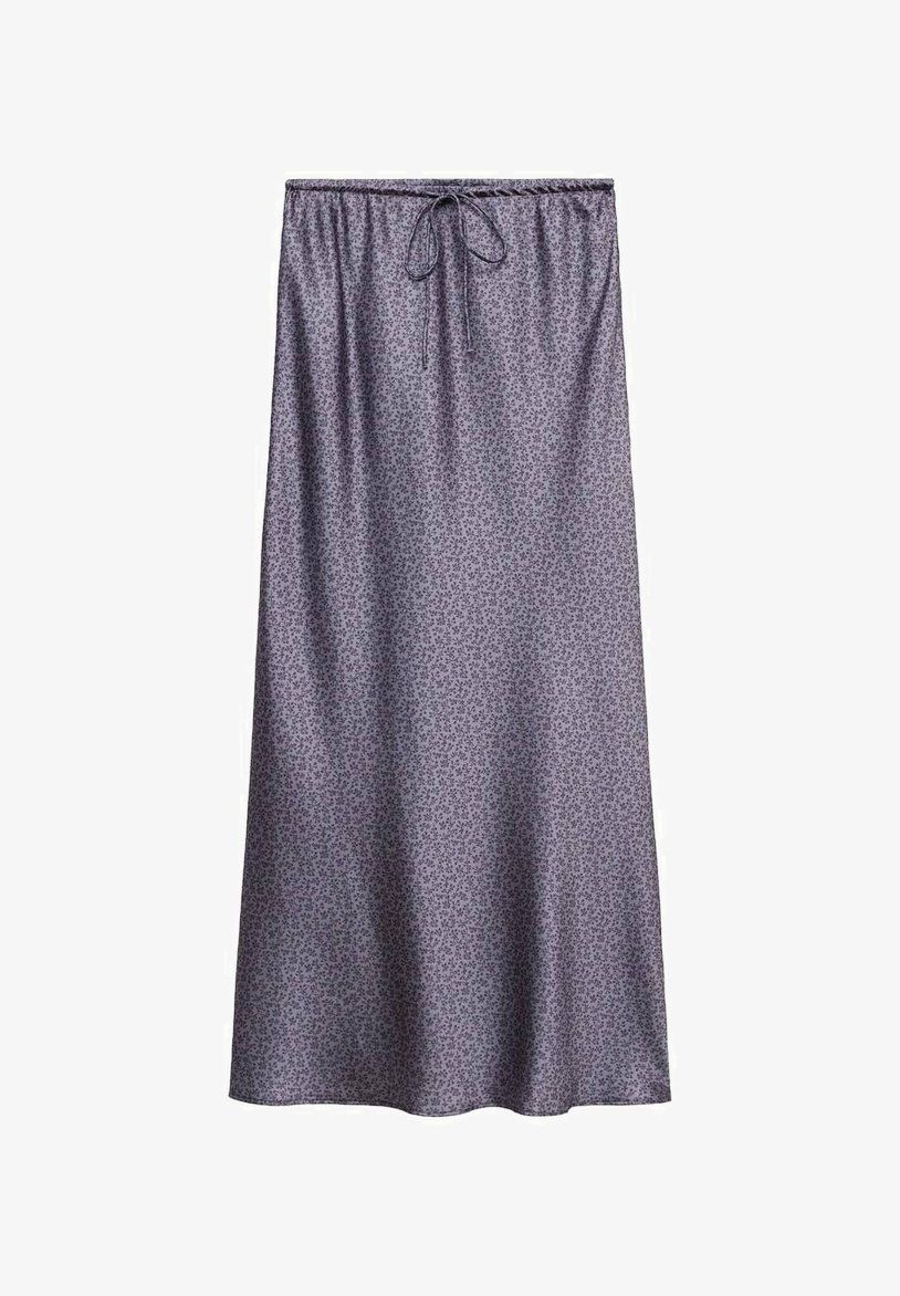 Grey satin Skirt