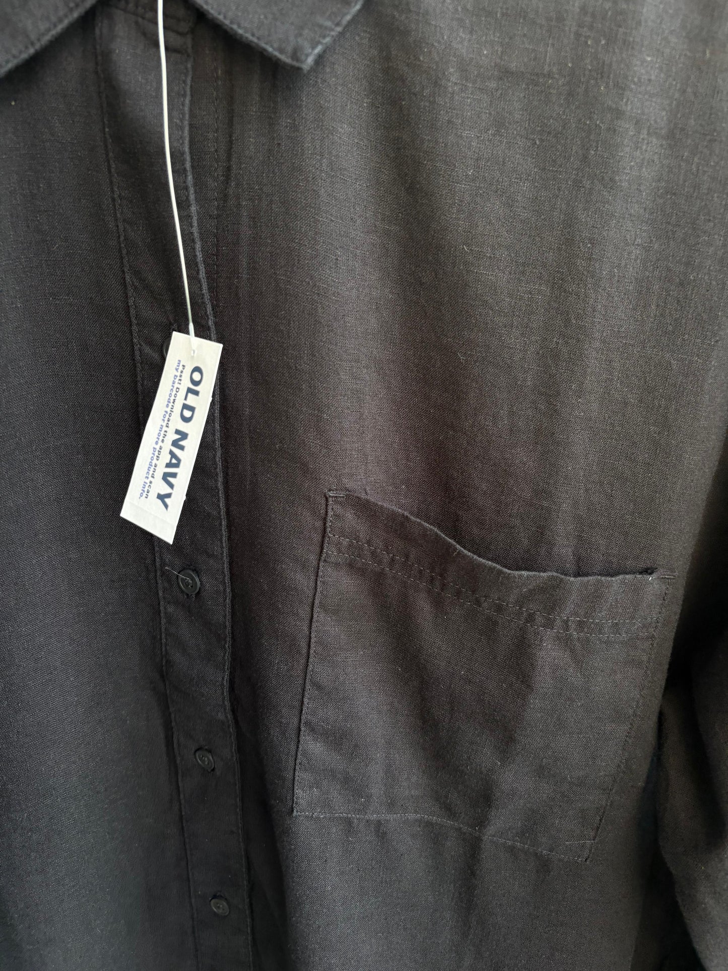 Linen Black Shirt