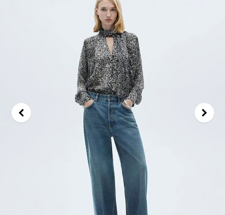 Grey Leopard Print top
