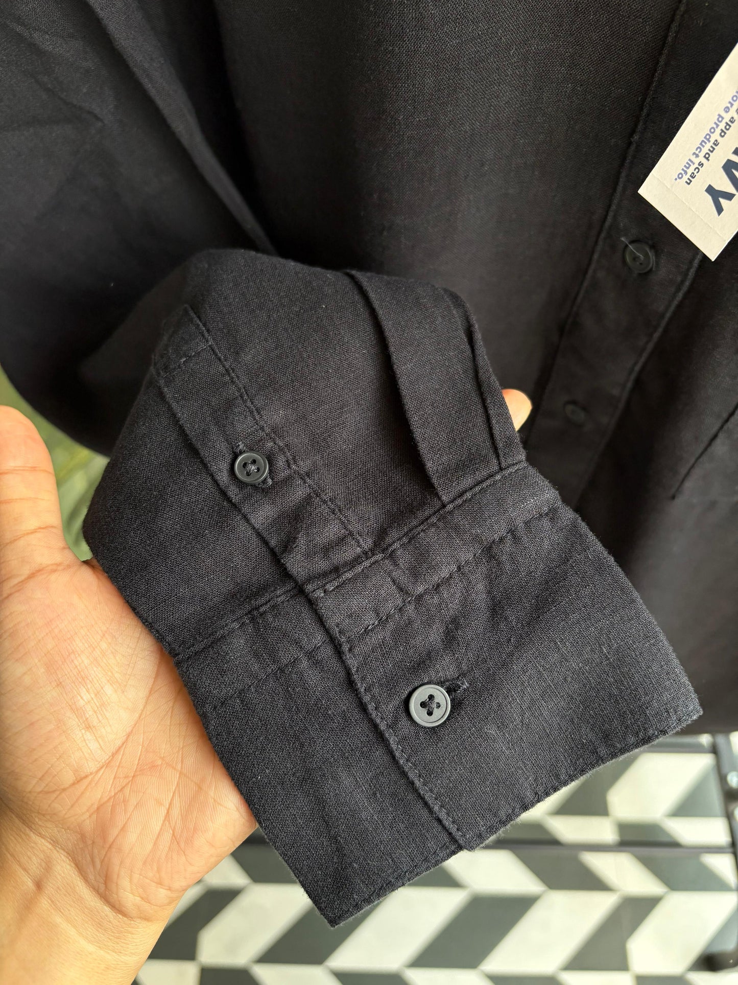 Linen Black Shirt