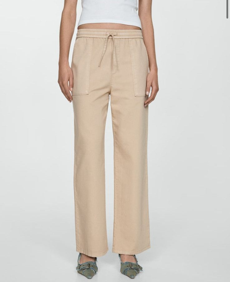 Beige Straight jeans
