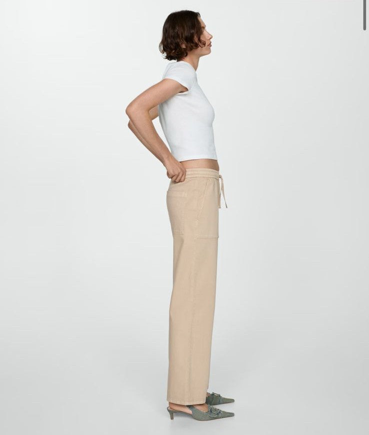 Beige Straight jeans