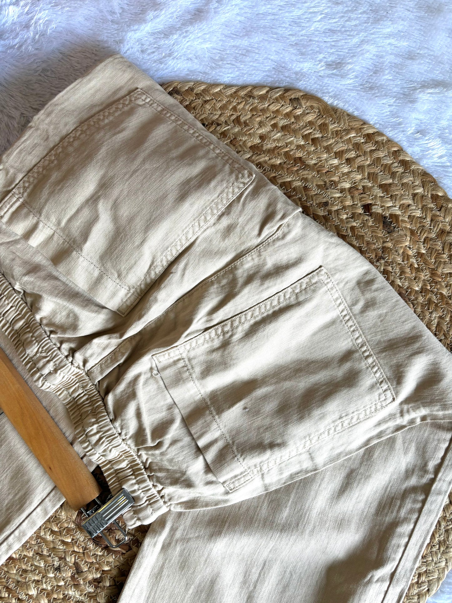 Beige Straight jeans
