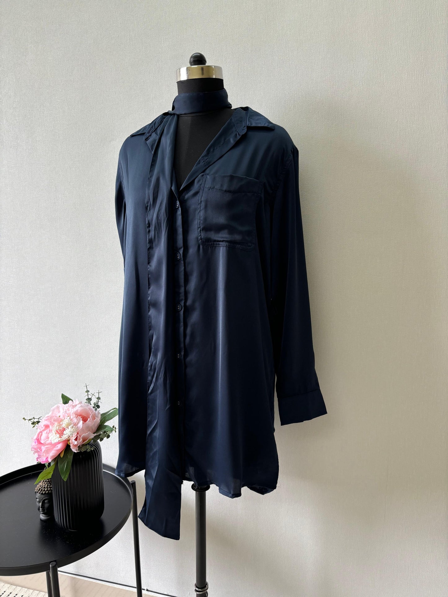 Blue Satin tunic