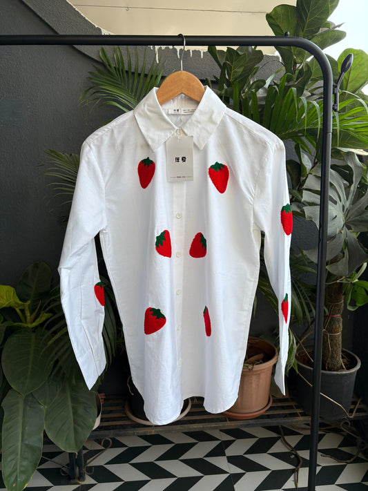 Strawberry White Shirt