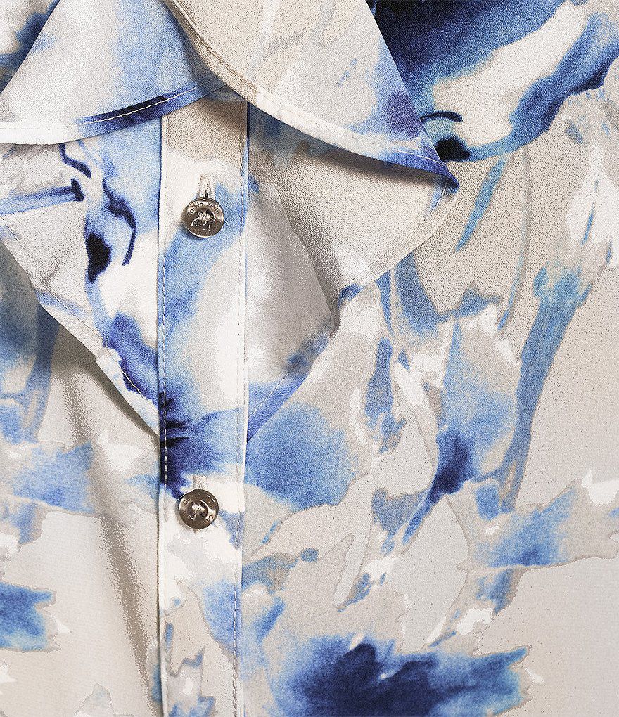 Blue Floral Shirt