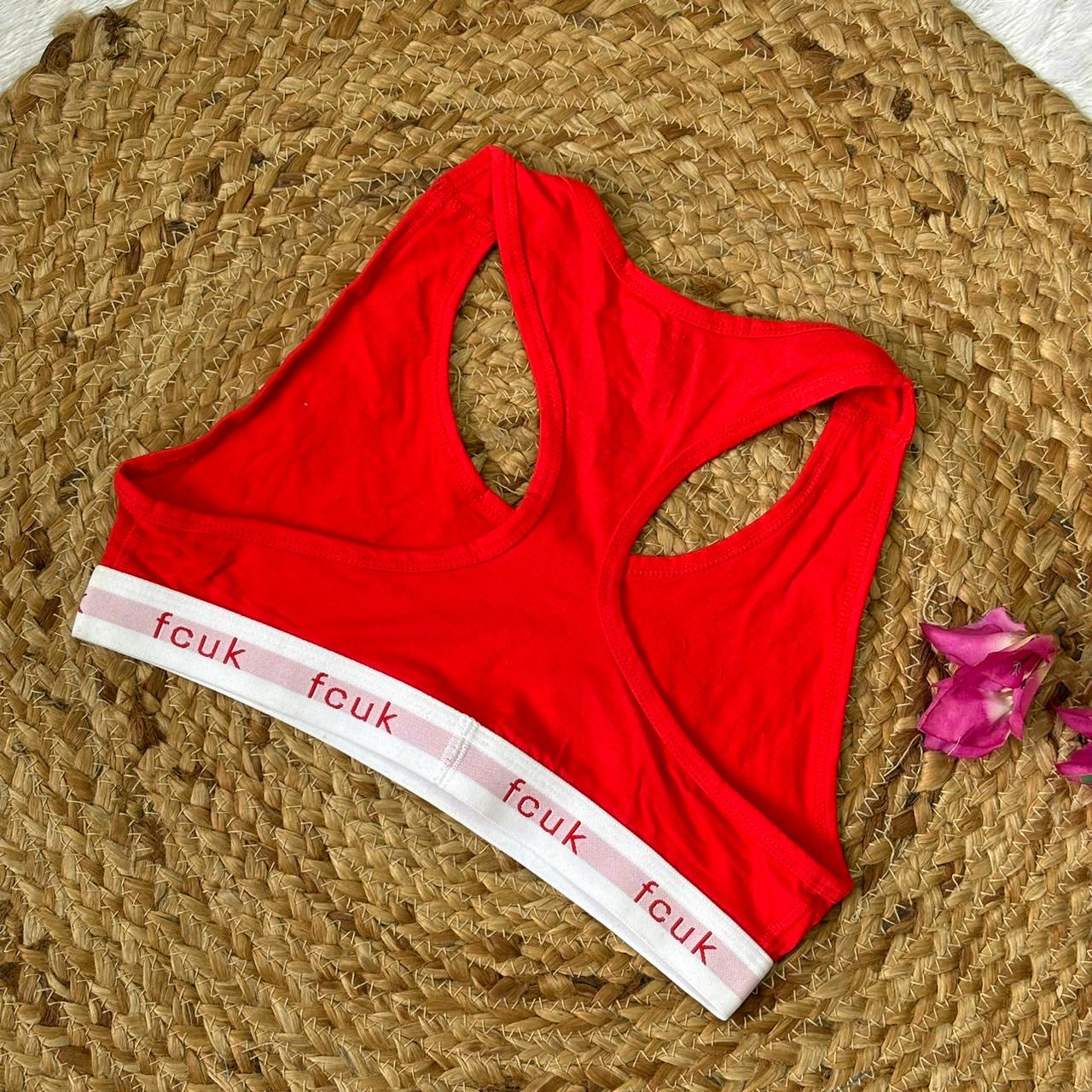 Red Sports Bra