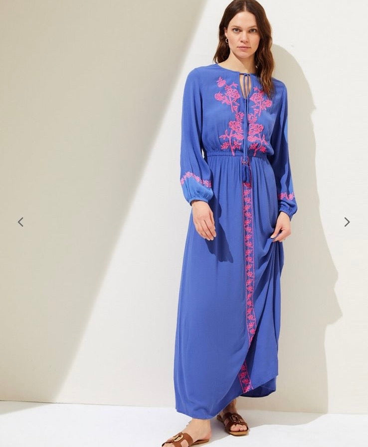 Embroidered Maxi Dress