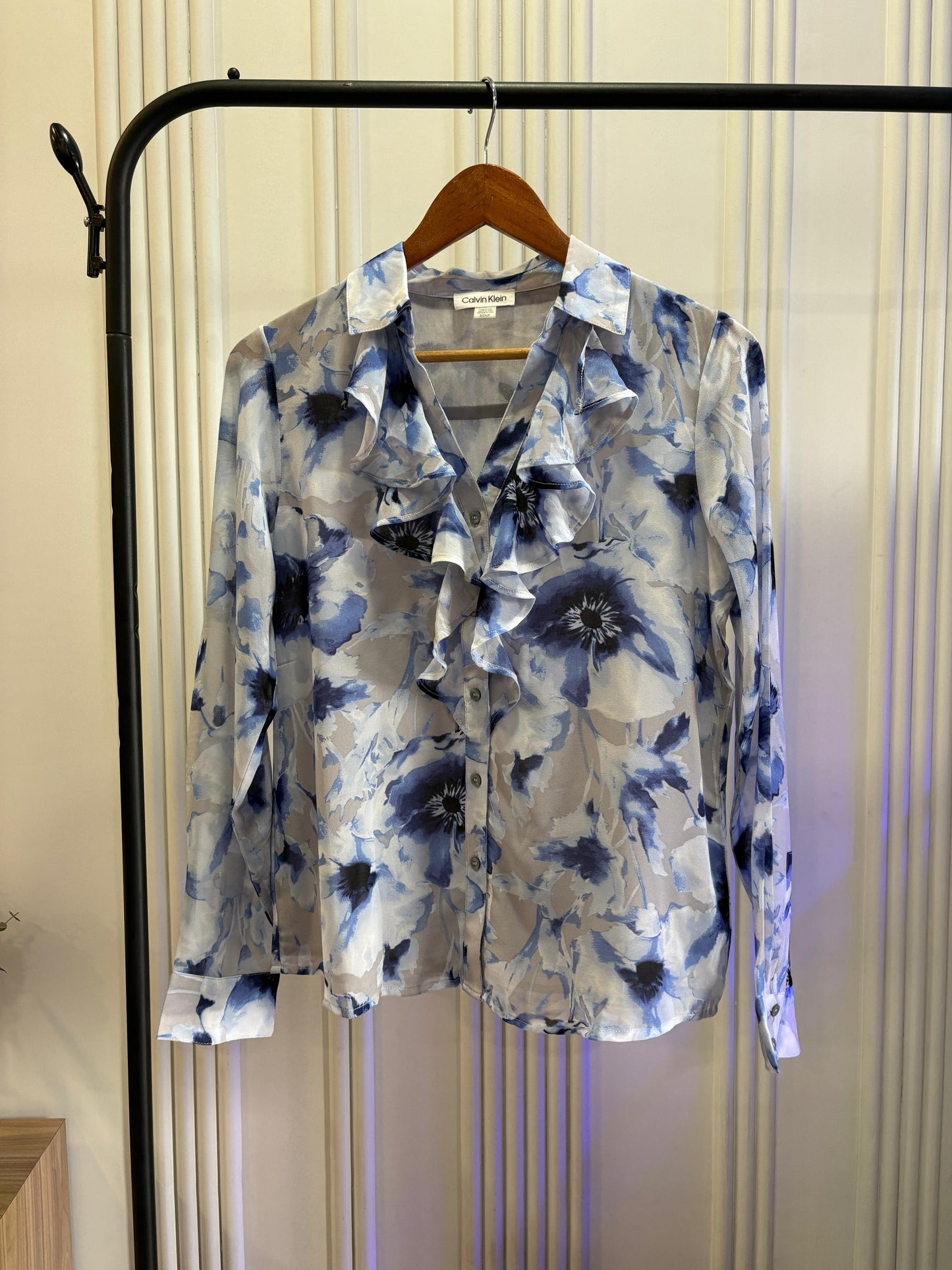 Blue Floral Shirt