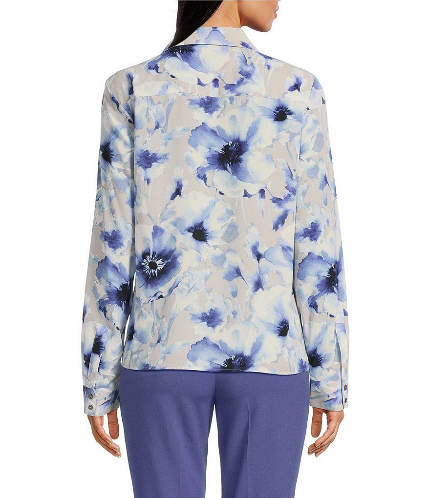 Blue Floral Shirt