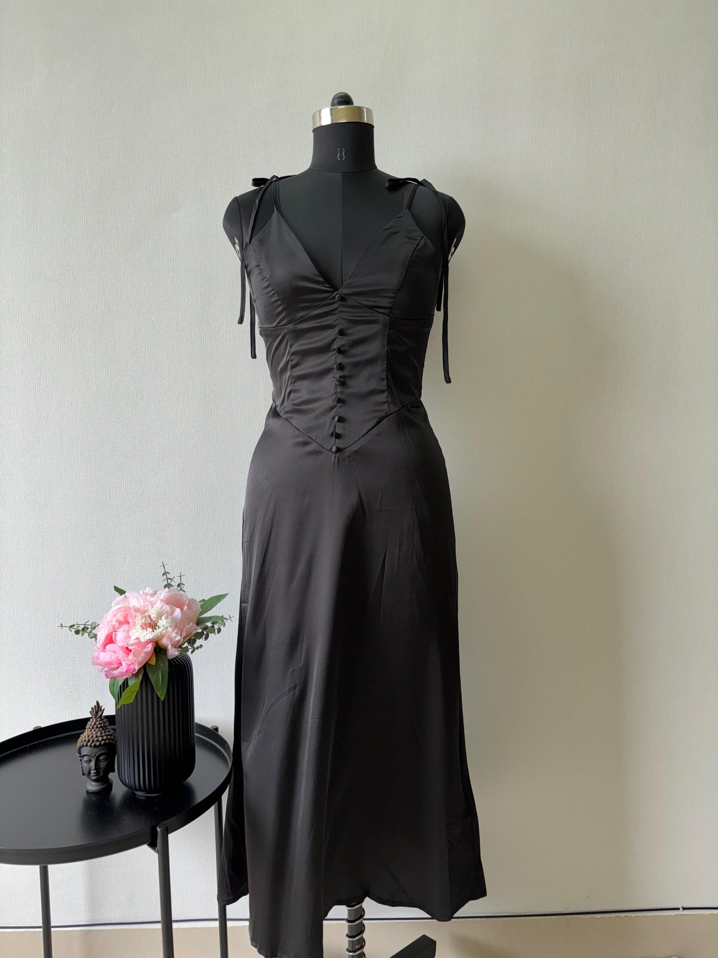 Black Satin Dress