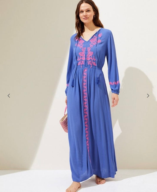 Embroidered Maxi Dress