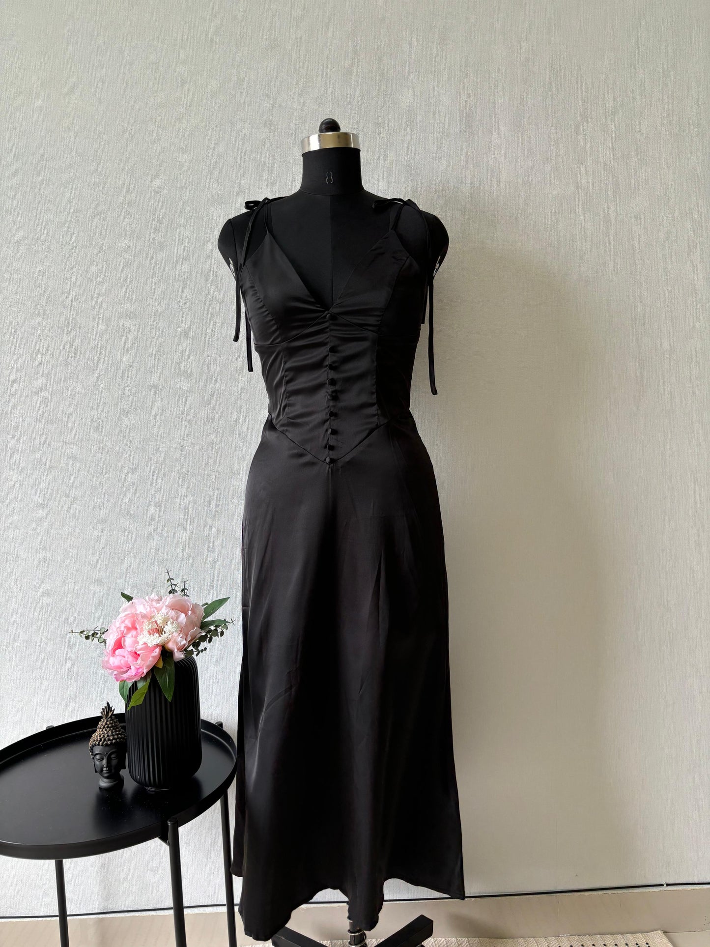 Black Satin Dress