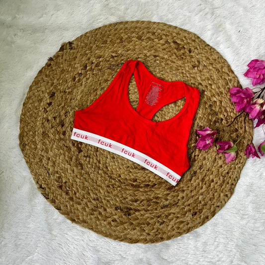 Red Sports Bra