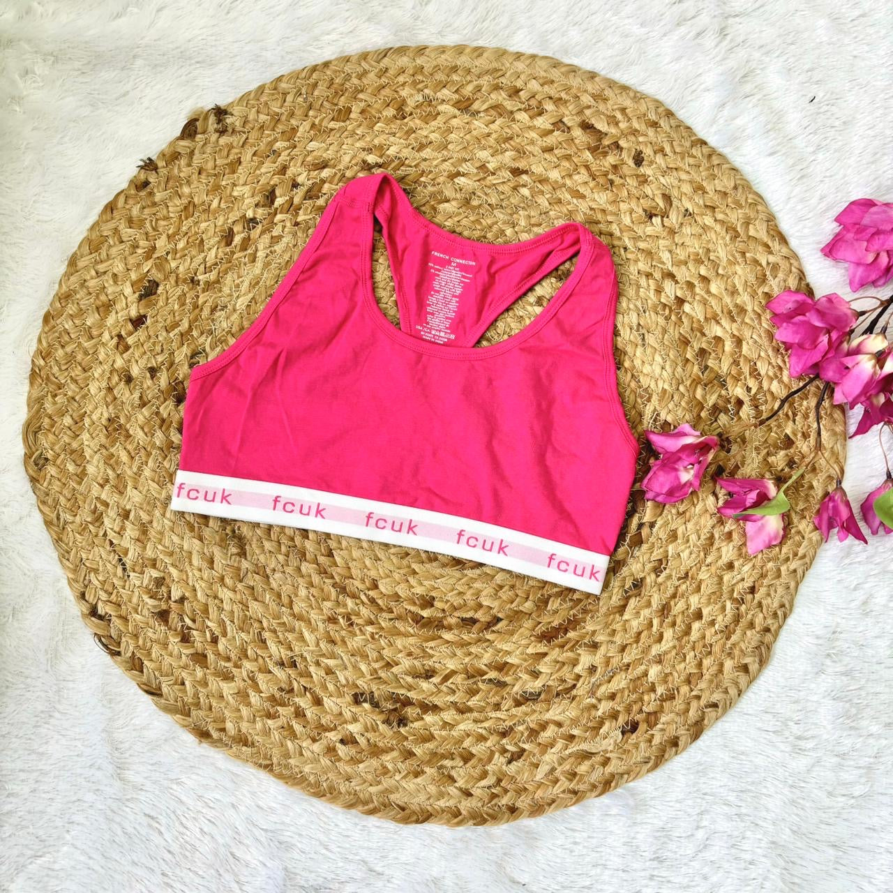 Pink Sports Bra