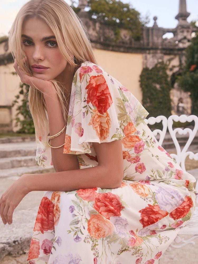 Floral White dress