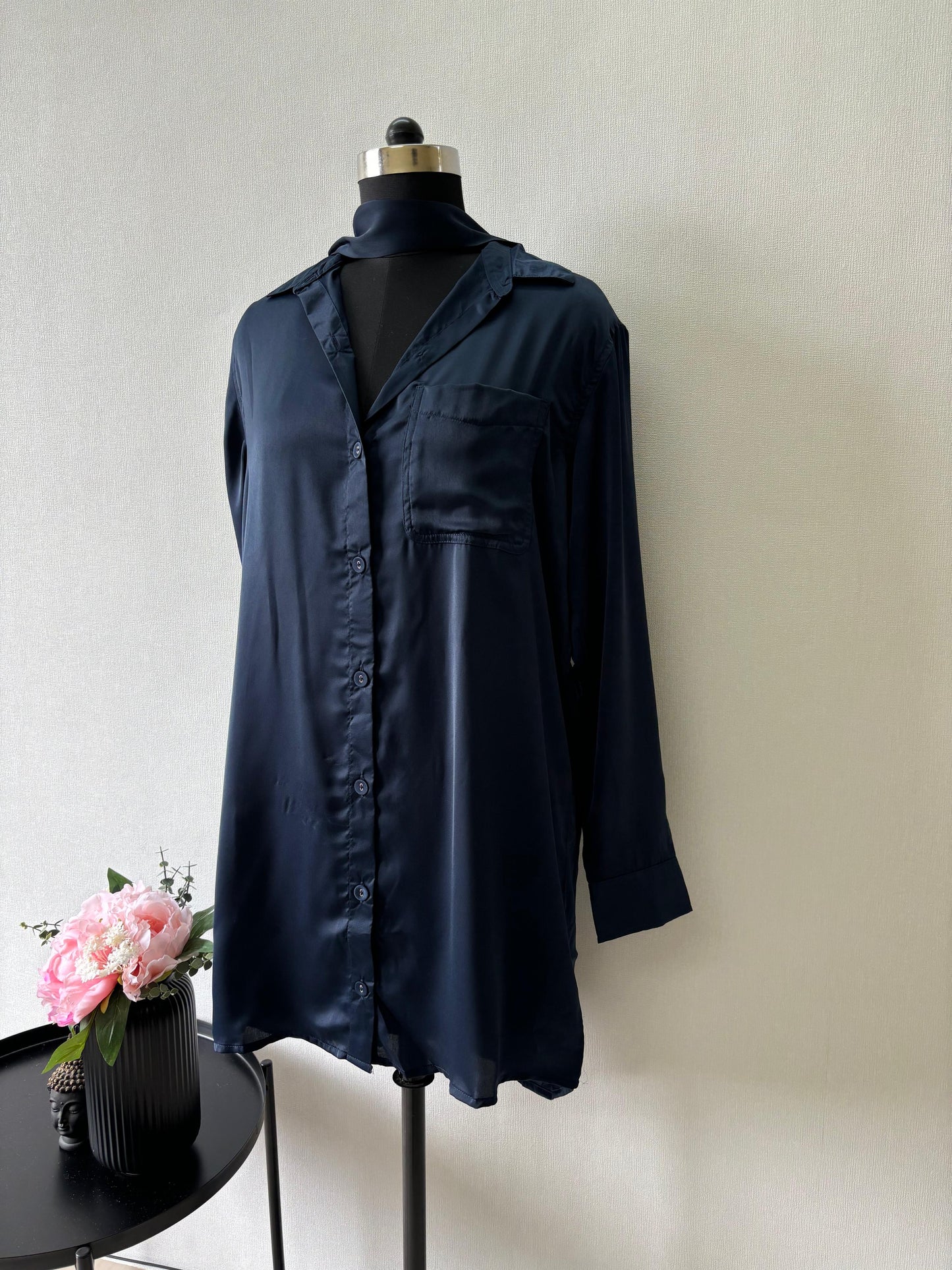 Blue Satin tunic