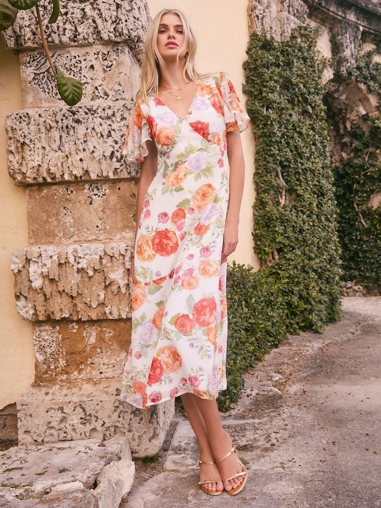 Floral White dress