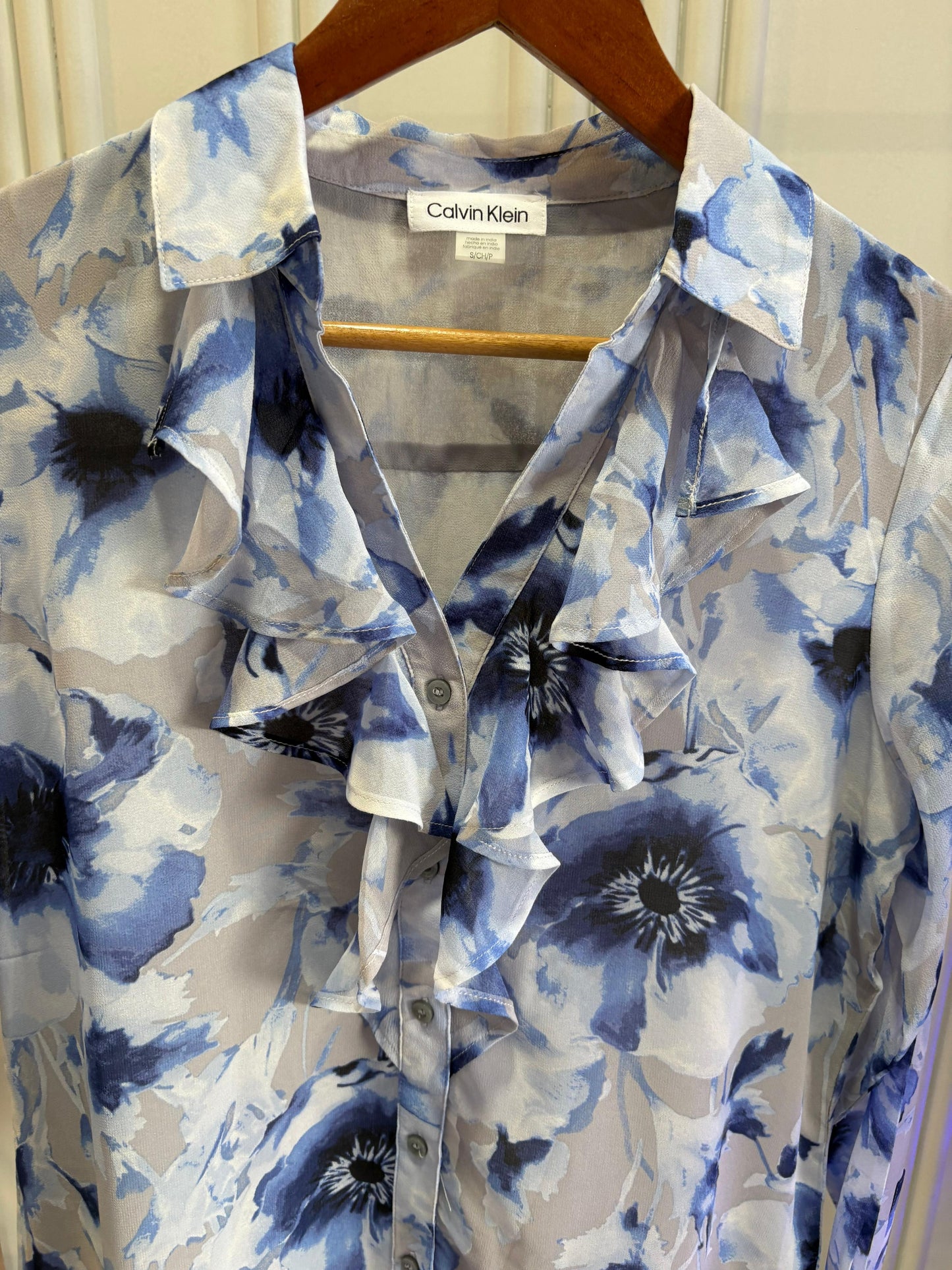 Blue Floral Shirt