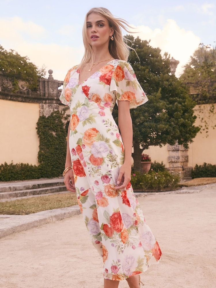 Floral White dress
