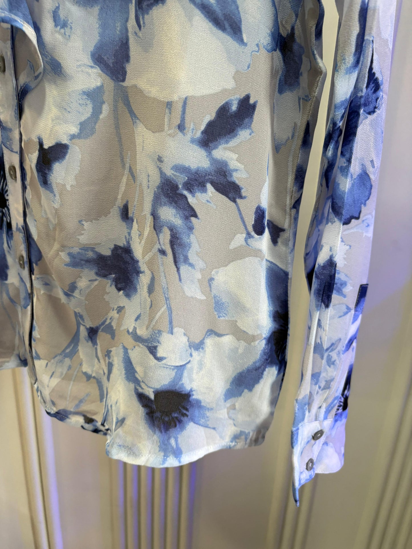 Blue Floral Shirt