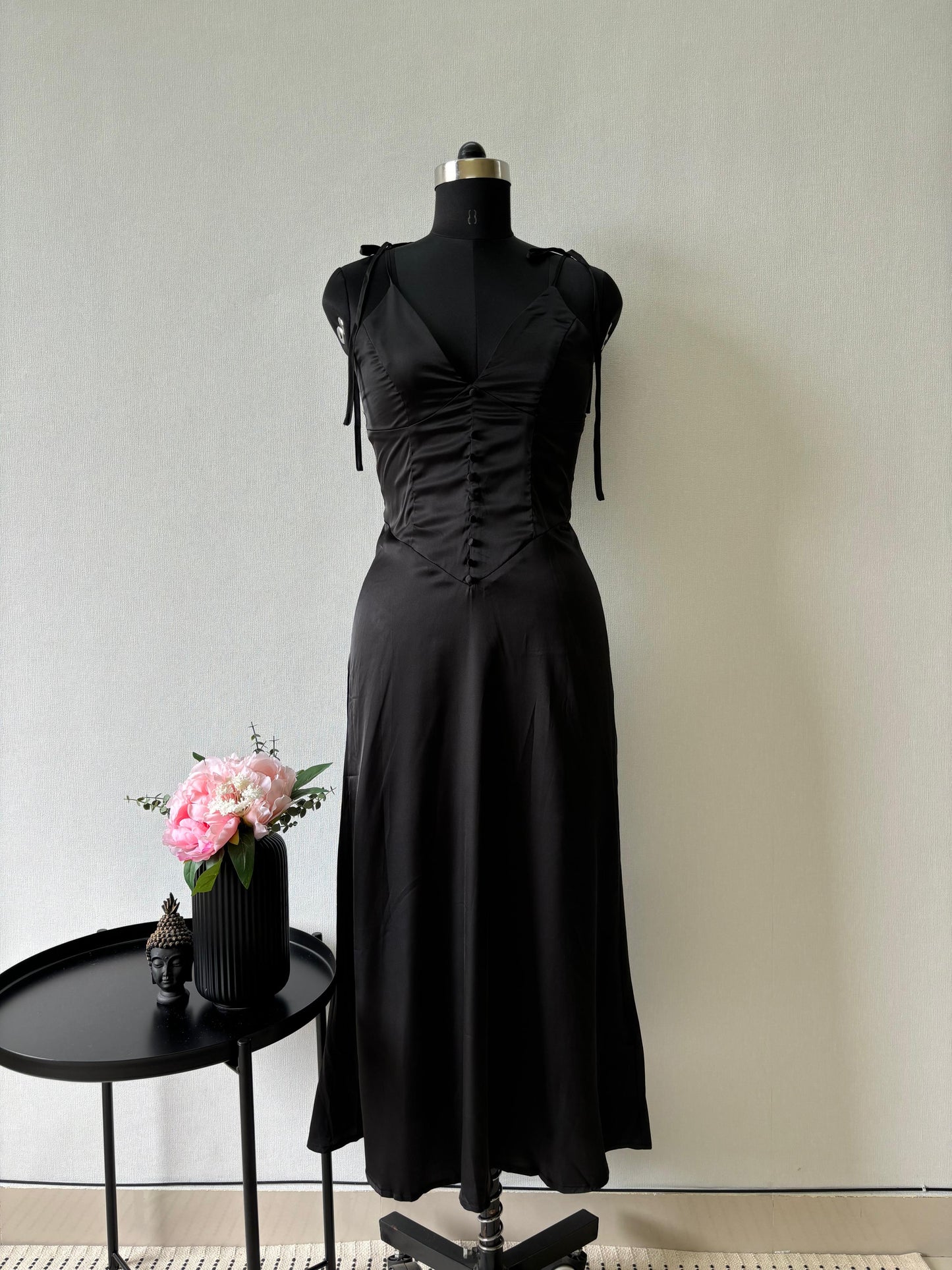 Black Satin Dress