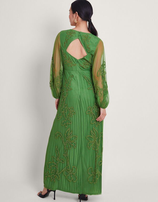 Sequinned Beaded Green gown