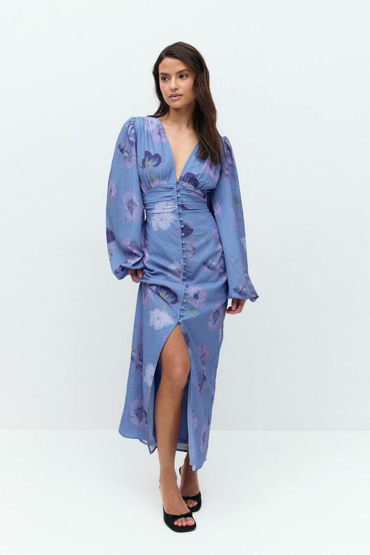 Balloon sleeve dress