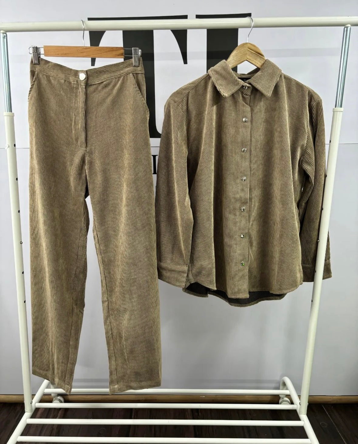 Dark brown corduroy coords