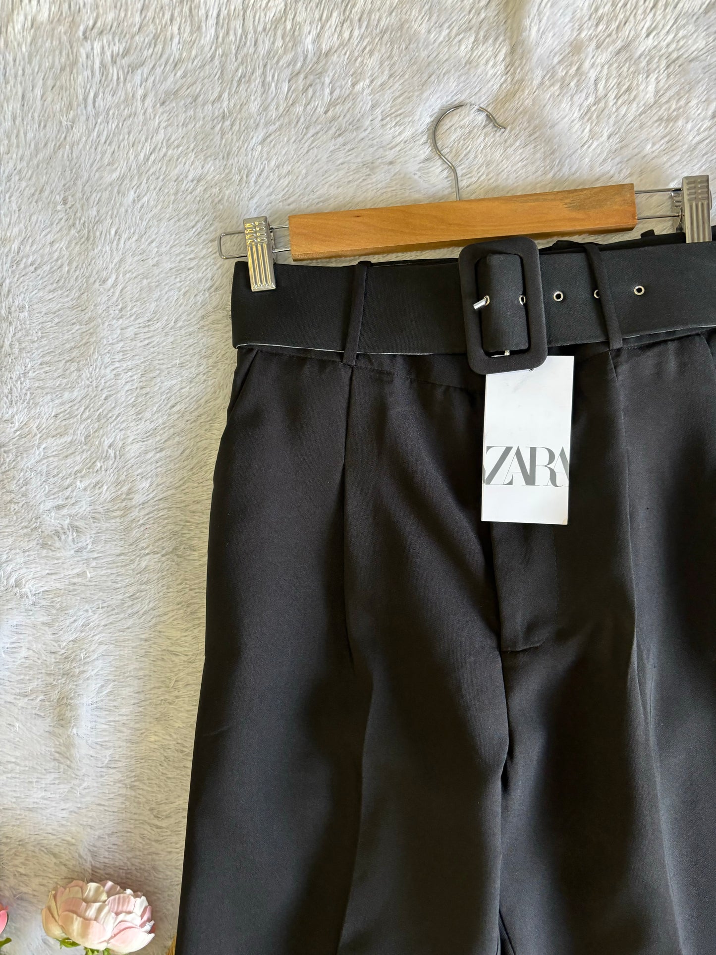 Black Belted Trouser