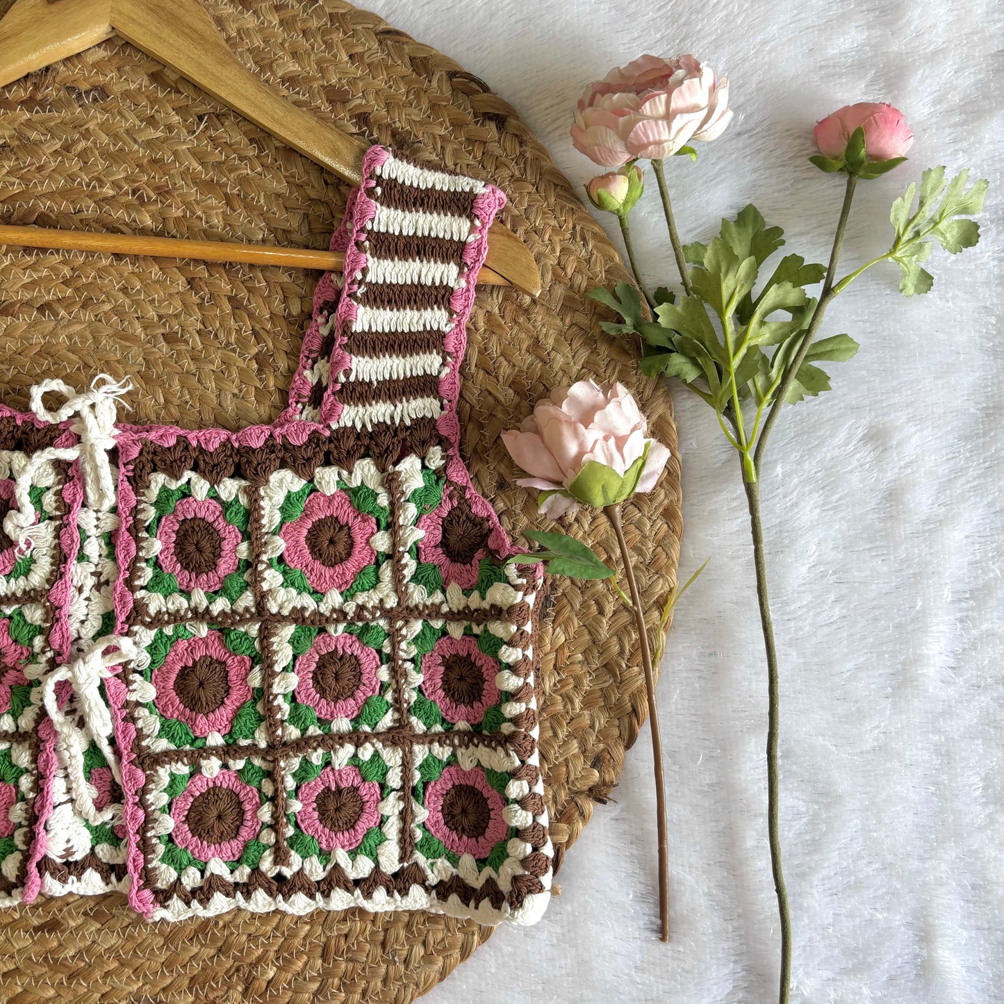 Pink Reversible Crochet Top