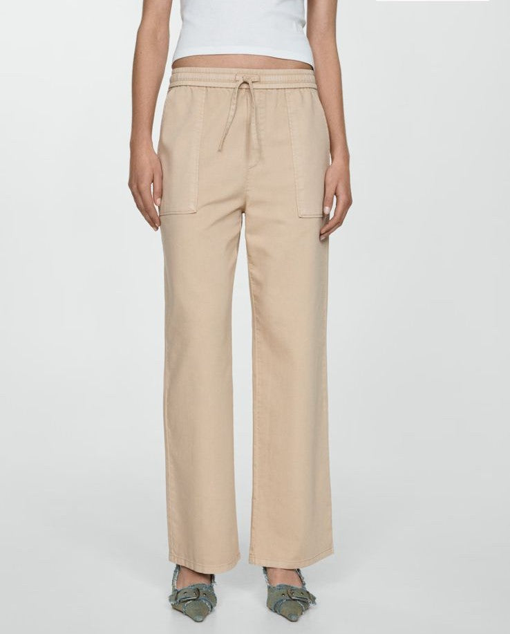 Beige Straight jeans