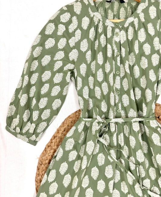 Green Cotton Dress