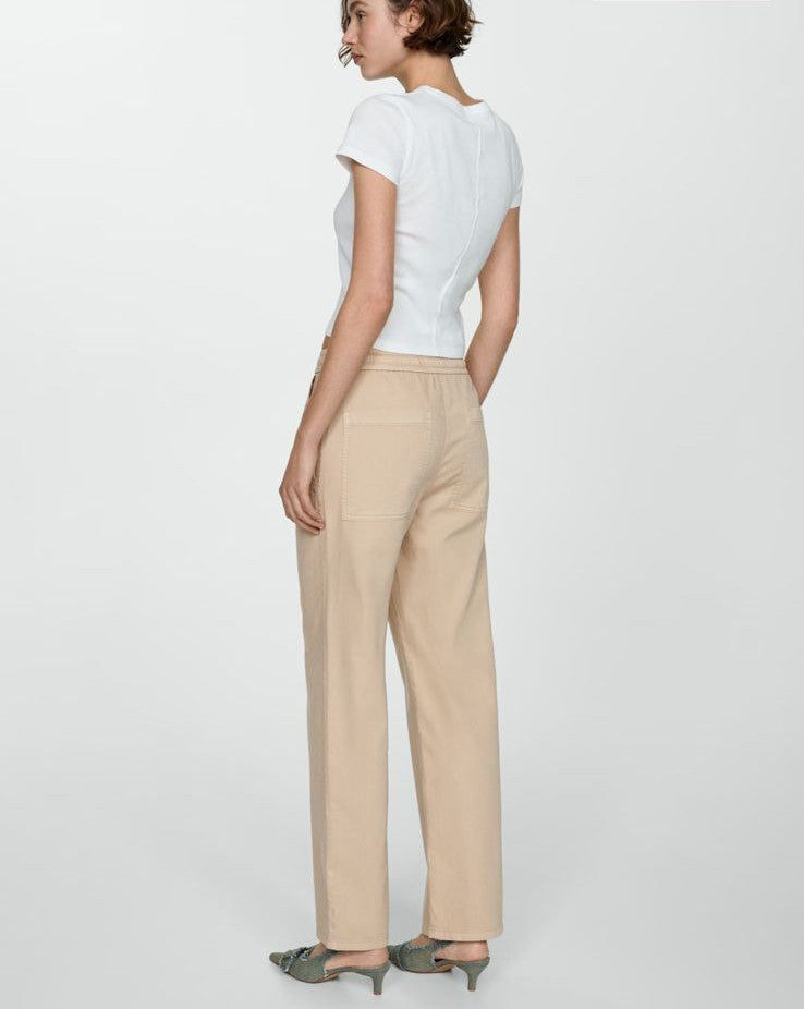 Beige Straight jeans