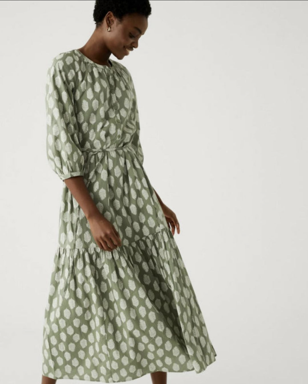 Green Cotton Dress