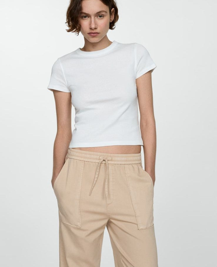 Beige Straight jeans